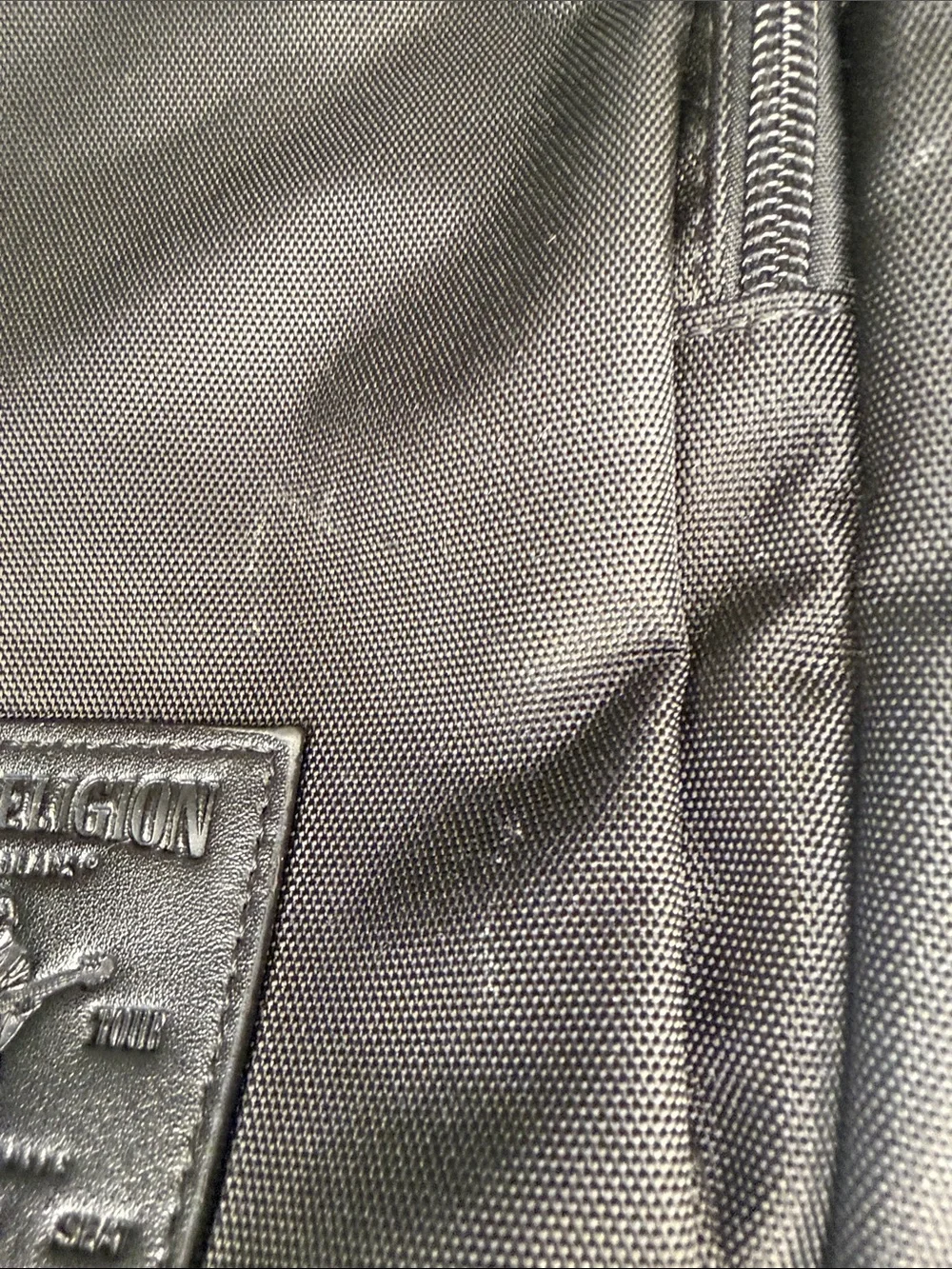 True Religion Black Sling Belt Bag